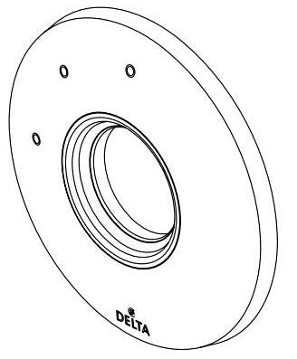 Delta Tetra RP103297SSPR 3 Function Escutcheon