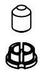 Delta Tetra RP103299BL Set Screw & Cover