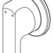 Delta Tetra RP103300CZPR Temperature Handle, Set Screw & Cover