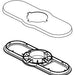 Delta Kayra RP103370SS 3 Hole Escutcheon