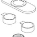 Delta Bowery RP103372KS 3 Hole Escutcheon and Spacer