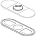 Delta Modern RP103375BL 3 Hole Escutcheon and Gasket