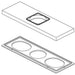 Delta Modern RP103378SS 3 Hole Escutcheon and Gasket