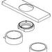 Delta Modern RP103380PC 3 Hole Escutcheon and Spacer