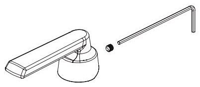 Delta Sparrow RP103561PC Single Metal Lever Handle Kit