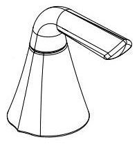 Delta Eldren RP103571CZ Two Metal Lever Handle Kit