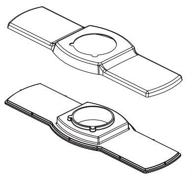 Delta Knoxville RP103574PC Escutcheon and Base Plate
