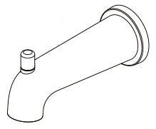 Delta Modern RP103696CZ Tub Spout - Diverter
