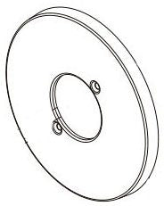 Delta Modern RP103697CZ Escutcheon and Base Plate