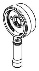 Delta Broderick RP103747CZPR Volume Handle, Set Screw & Cover