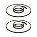 Delta Broderick RP103752 Glide Rings (1 blue,Red, 2 Grey, Black)