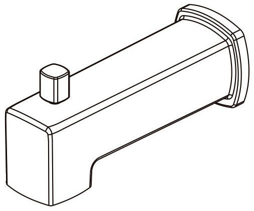 Peerless Ezra RP103833BN Tub Spout - Diverter