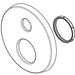 Delta Modern RP113712BL Escutcheon and Base Plate