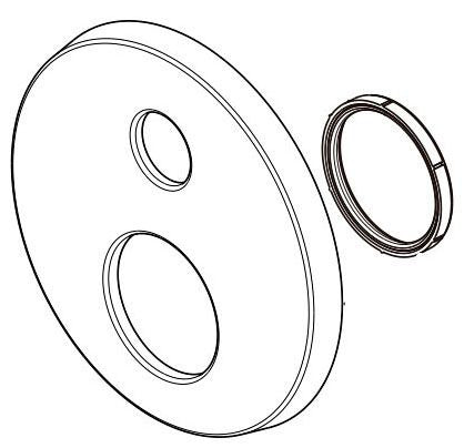 Delta Modern RP113712SP Escutcheon and Base Plate