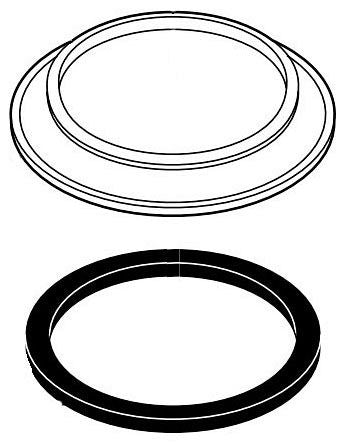 Brizo RP23092RB Spout Base with Gasket - Roman Tub
