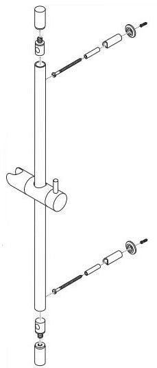 Brizo Quiessence RP42314 Slide Bar Assembly