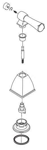 Brizo Vesi RP44525 Handle Installation Hardware