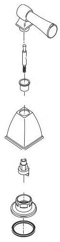Brizo Vesi RP44526 Handle Installation Hardware - Roman Tub