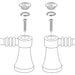 Brizo Tresa RP52399RB Single Metal Lever Handle Kit - Lavatory and Roman Tub