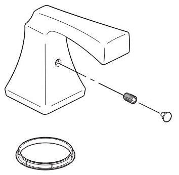 Delta Dryden RP53409SS Metal Lever Handle Kit - Roman Tub