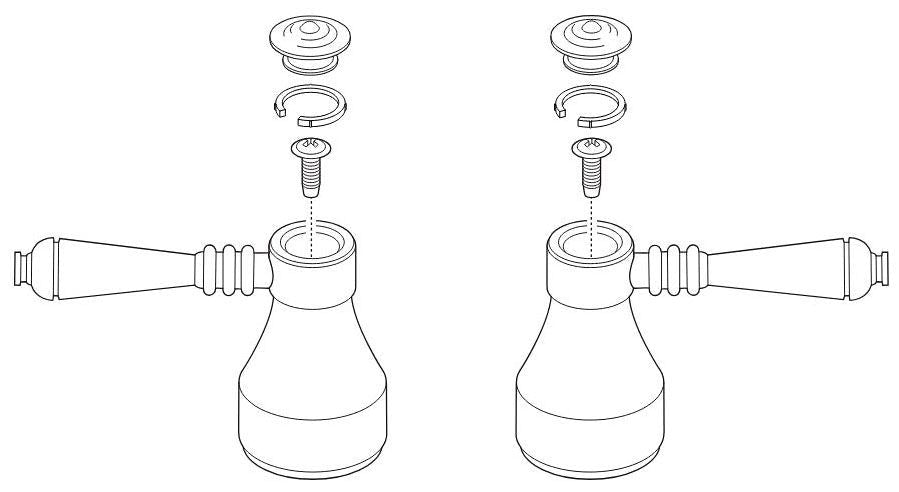 Brizo Tresa RP61003RB Two Metal Lever Handle Kit