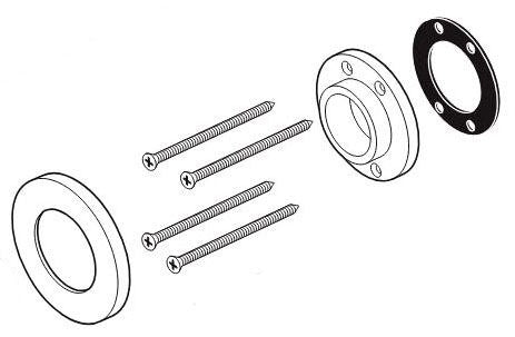 Brizo Traditional RP61197PG Wall-Mount Mounting Kit