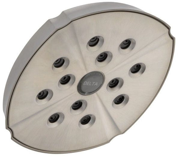 Delta Universal Showering Components:RP61265SS H2OKinetic Single-Setting Raincan Shower Head