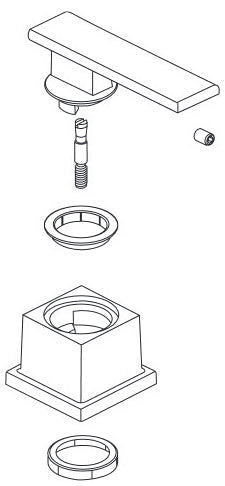 Delta Vero RP63350CZ Metal Lever Handle Kit - Cold - Bathroom