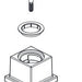 Delta Vero RP63356 Metal Lever Handle Kit - Cold - Roman Tub