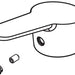 Delta RP63535 Handle, Set Screw, Button, and Hex Wrench