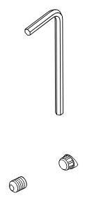 Brizo Charlotte RP70604PC Allen Wrench, Set Screw, & Button
