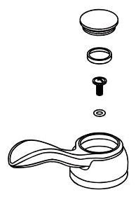 Delta Porter RP71254 Metal Lever Handle Kit - Bathroom