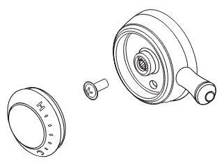 Delta Cassidy RP72571CZ Temperature Knob, Cover & Set Screw