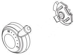 Delta Cassidy RP72572CZ Temperature Knob & Cover - 17 Series