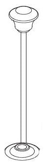 Delta Cassidy RP72719RB Lift Rod & Finial - Diverter - High Arc Roman Tub