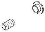 Delta Cassidy RP73284CZ Set Screw & Button - Roman Tub