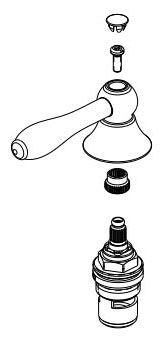 Delta RP74972 Metal Lever Handle w/ Cartridge - Pot Filler