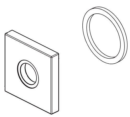 Delta Ara RP75461SS Spout Flange & Gasket - Wall Mount Bathroom
