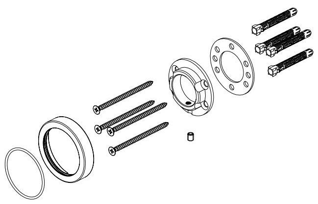 Delta RP76954SS Mounting Kit - Wall Mount