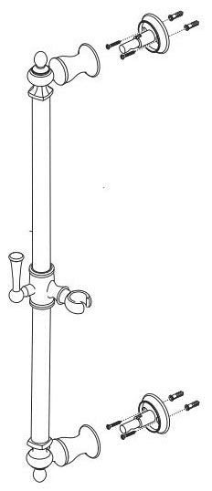 Brizo Traditional RP77097PC Slidebar Assembly