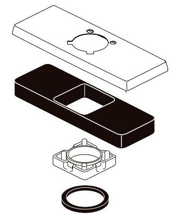 Delta Ashlyn RP77263BL Escutcheon - 3 Hole - 1H Bathroom