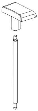Delta Ashlyn RP77860 Lift Rod & Finial - Diverter - Roman Tub