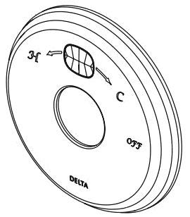 Delta RP78573RB Escutcheon - Traditional Temp2O