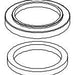 Delta Keele RP81006BL Single Hole Escutcheon and Gasket