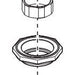 Brizo Rook RP81083NK Roman Tub Handle Base, Octagon, Seal, Nut