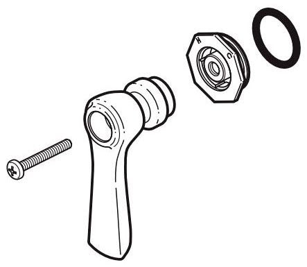 Brizo Rook RP81116PC Medium Flow Temperature Handle Assembly