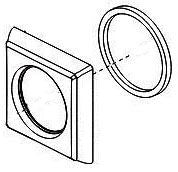 Delta Dryden RP82133SP Handle Flange and Gasket - Qty 2