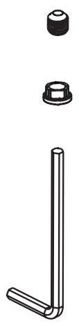 Delta Zura RP84236 Set Screw, Button Cover & Allen Wrench - Spout - Wall Mount