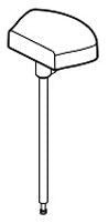 Delta Zura RP84830BL Lift Rod and Finial - Diverter Roman Tub