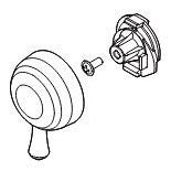 Delta Cassidy RP84922RB Temperature Knob & Cover - T17T Integrated Diverter
